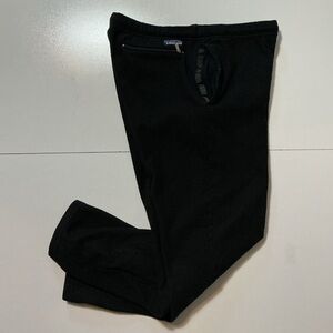 Vintage Patagonia Made In USA Black Fleece Snap Pocket Outdoor Pants